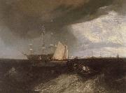 Joseph Mallord William Turner Warship oil painting artist